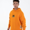 Felpa con cappuccio streetwear oversize in cotone con immagine del David di Michelangelo