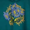 Felpa con cappuccio streetwear oversize in cotone con grafica floreale