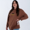 Felpa con cappuccio streetwear oversize in cotone con grafica del Duomo di Firenze con coordinate geografiche
