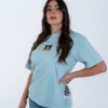 Tshirt streetwear oversize in cotone con grafica del Duomo di Firenze con coordinate geografiche